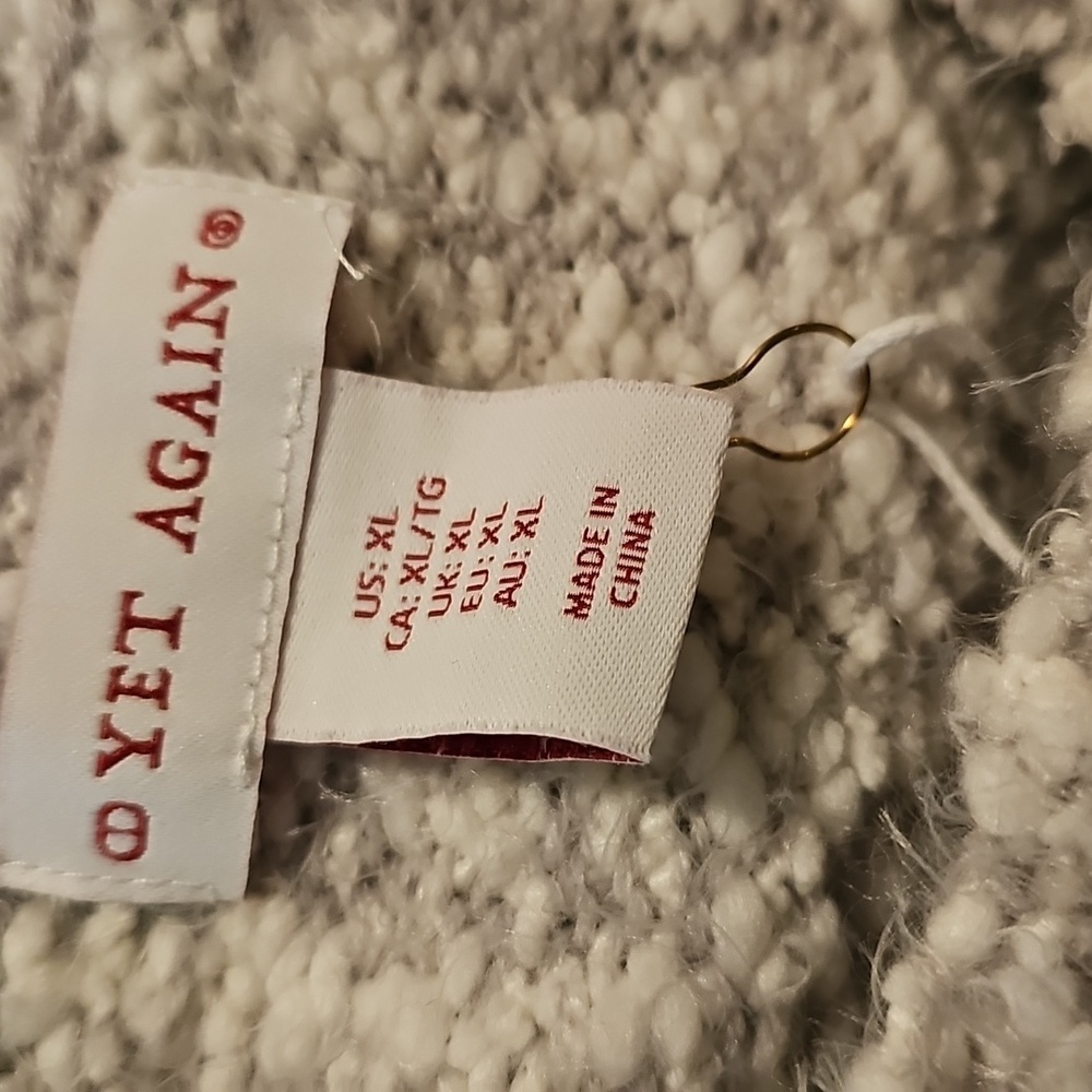 Yet Again womans crew neck sweater xl new with tag - Picture 3 of 8